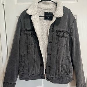 Denim and Sherpa Jacket